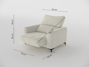 Nathan Compact Recliner One Seater Sofa