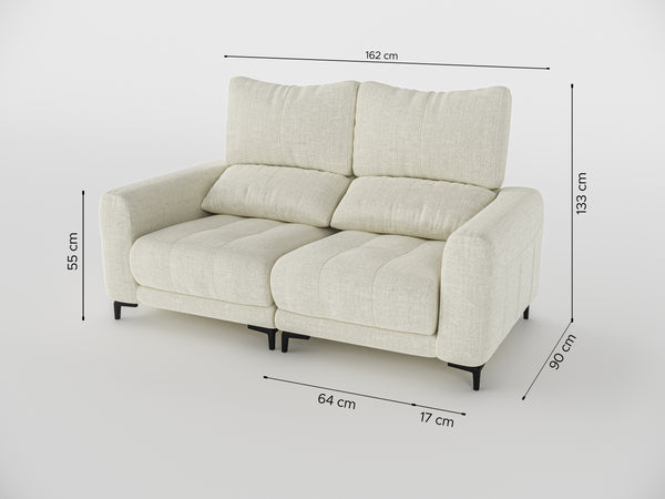 Nathan Compact Recliner Two Seater Sofa