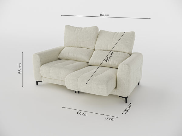 Nathan Compact Recliner Two Seater Sofa
