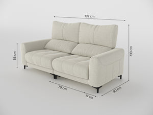 Nathan Compact Recliner Two Seater Sofa