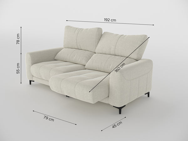 Nathan Compact Recliner Two Seater Sofa