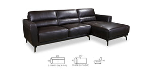 Benjamin Full Leather Sofa