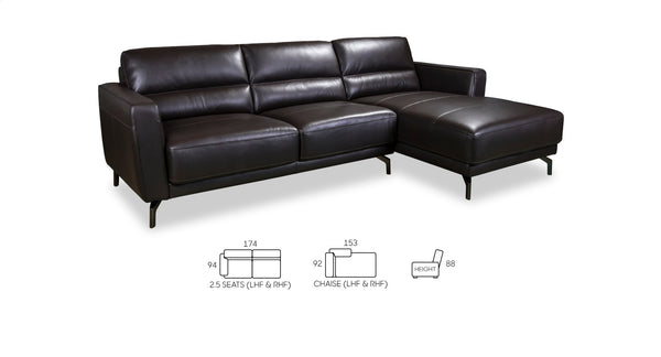 Benjamin Full Leather Sofa