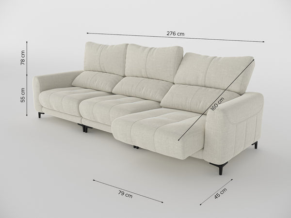 Nathan Recliner Three Seater Sofa
