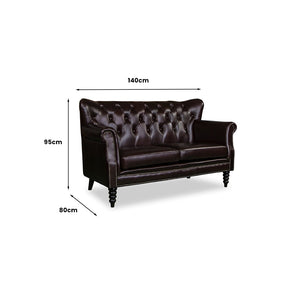 Athelstane Chesterfield  2 Seater Sofa