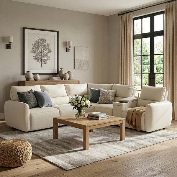 Belmont Recliner Corner Sofa Singapore | Electric Recliner with