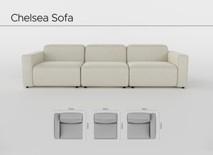 Chelsea Three Seater Sofa Extended
