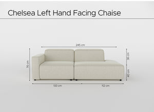 Chelsea Chaise Left Sofa