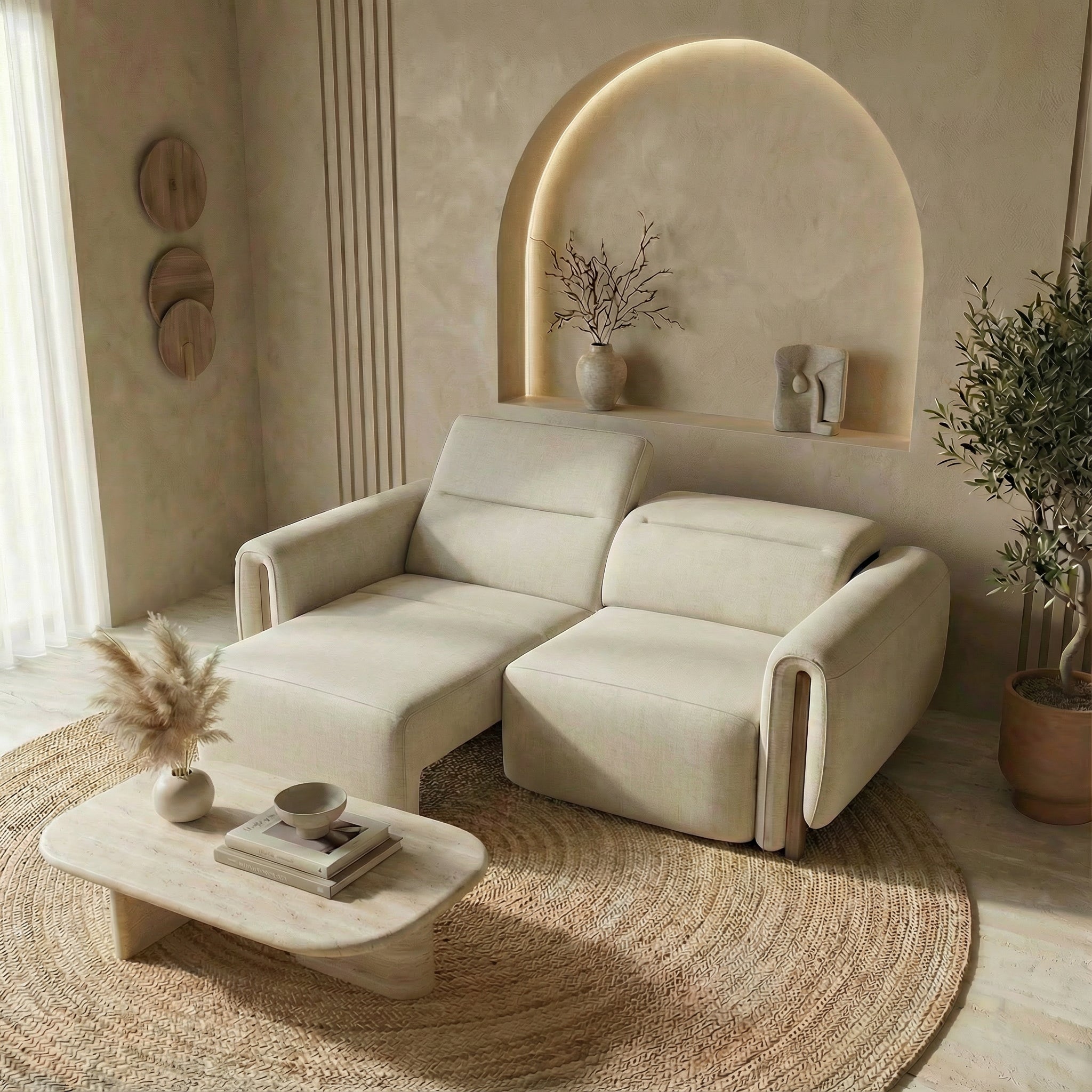 Sansa Recliner 2 Seater Sofa | Electric Recliner Sofa Singapore