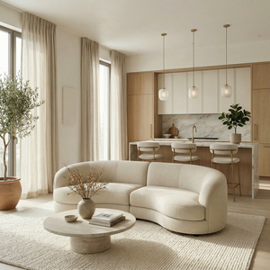 Chloe Curved 3 Seater Sofa