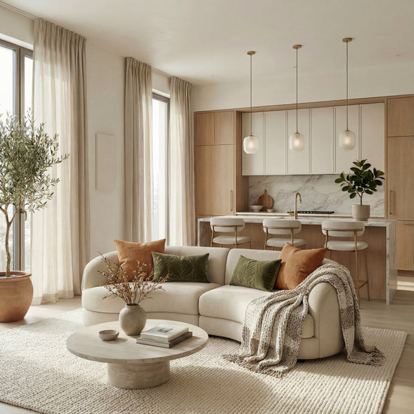 Chloe Curved 3 Seater Sofa