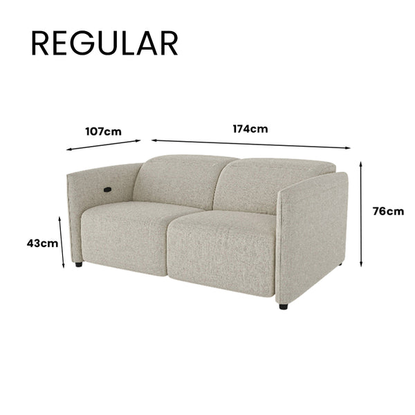 Delilah Electric Recliner 2 Seater Sofa