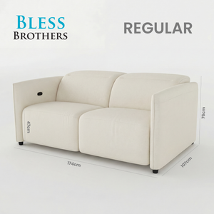 Delilah Electric Recliner 2 Seater Sofa