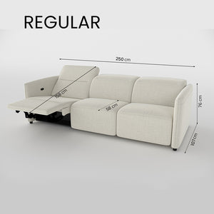 Delilah Electric Recliner 3 Seater Sofa