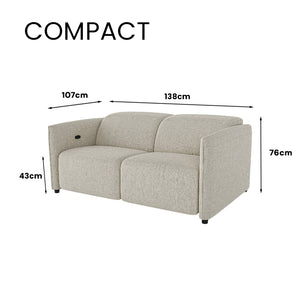 Delilah Electric Recliner 2 Seater Sofa