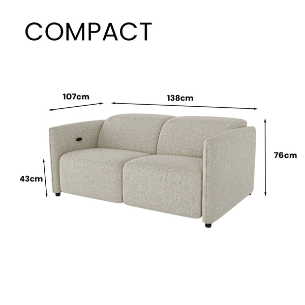 Delilah Electric Recliner 2 Seater Sofa