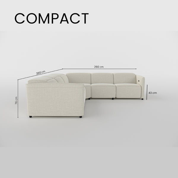 Delilah Electric Recliner Corner Sofa