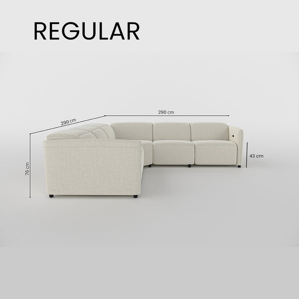 Delilah Electric Recliner Corner Sofa