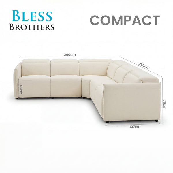 Delilah Electric Recliner Corner Sofa