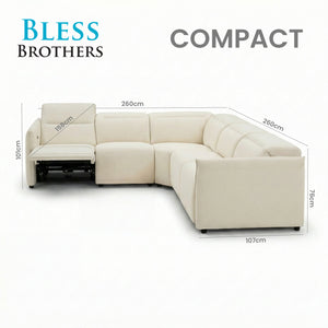 Delilah Electric Recliner Corner Sofa