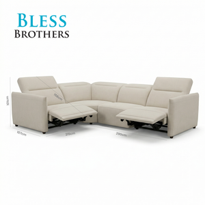 Delilah Electric Recliner L Shape Sofa
