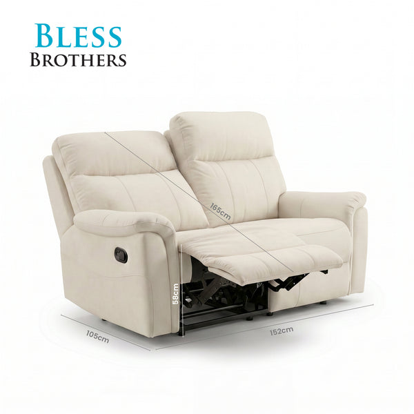 Excel Recliner 2 Seater Sofa