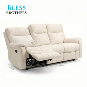 Excel Recliner 3 Seater Sofa