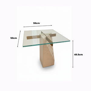 Golden Crest Side Table