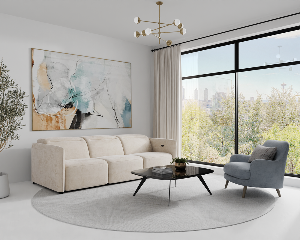 Delilah Electric Recliner Compact Three Seater Sofa