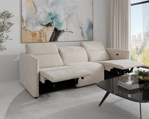 Delilah Electric Recliner Compact Three Seater Sofa
