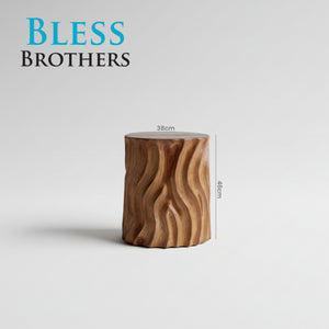 Iroko Stool
