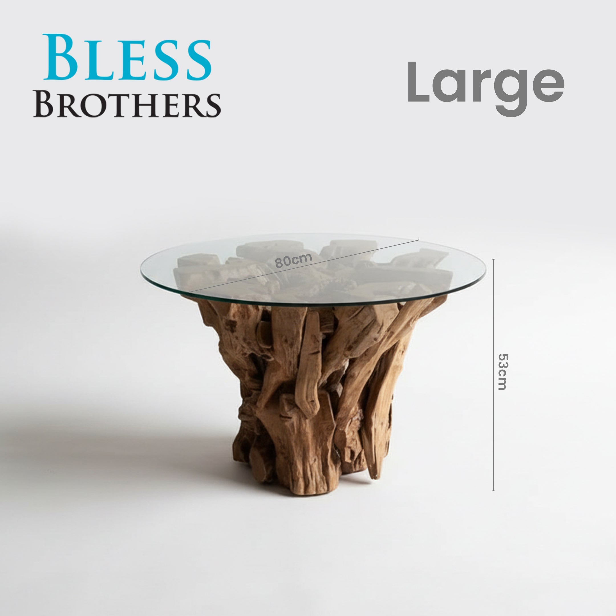 Jepara Teak Root Coffee Table Singapore | Round Teakwood Coffee Table