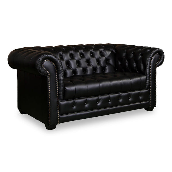 Manchester Chesterfield Leather Two Seater Sofa