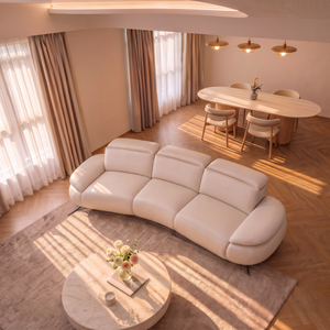 Nora 3 Seater Curved Sofa