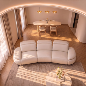 Nora 3 Seater Curved Sofa