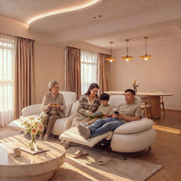 Nora 3 Seater Curved Sofa