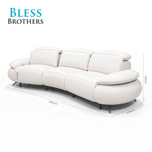 Nora 3 Seater Curved Sofa
