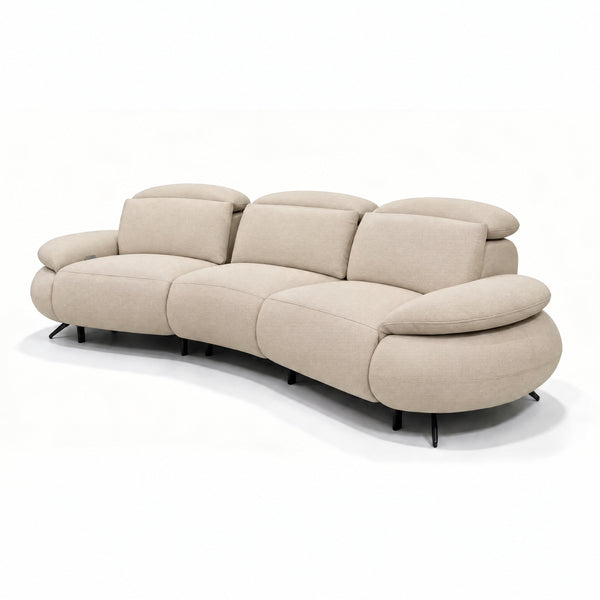 Nora 3 Seater Curved Sofa