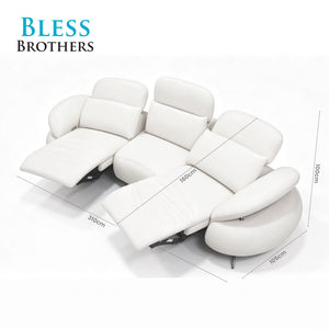 Nora 3 Seater Curved Sofa