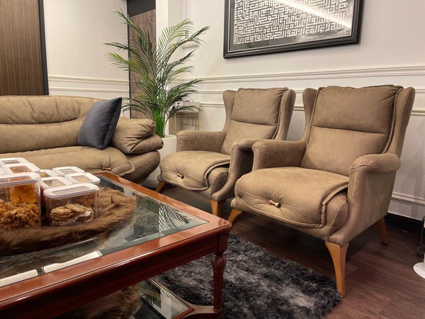 Truffle Three Seater Fabric Sofa & Armchair