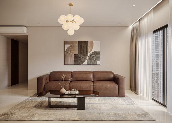 Richard Electric Recliner Three Seater Sofa
