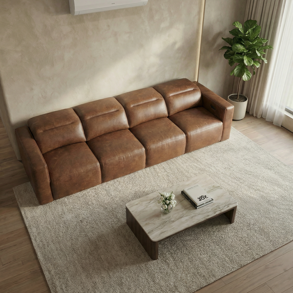 Richard Electric Recliner 4 Seater Sofa