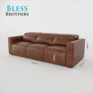 Richard Electric Recliner 3 Seater Sofa