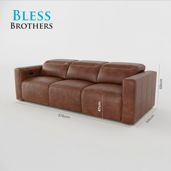 Richard Electric Recliner 3 Seater Sofa