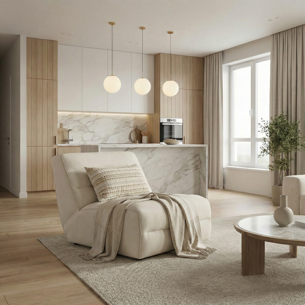 Slouchy Electric Recliner Armchair