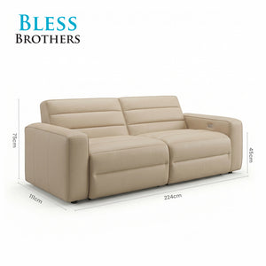 Slouchy Recliner Sofa