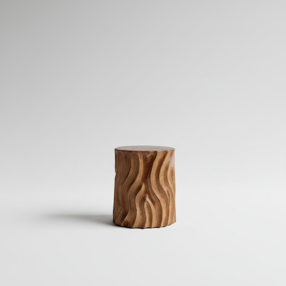 Iroko Stool