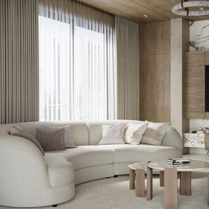 Chloe Curve Three Seater Sofa