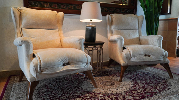 Truffle Three Seater Fabric Sofa & Armchair