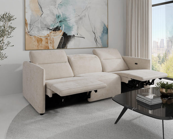 Delilah Electric Recliner Three Seater Sofa